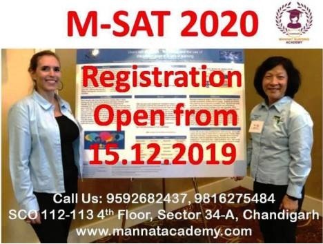 M-SAT Registration Open | mannatacademy.com