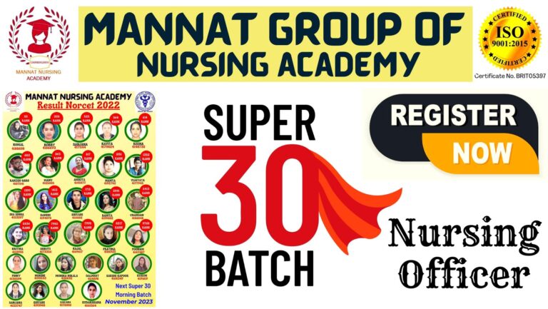 Super 30 Batch Nov.10 : Mannat Nursing Academy